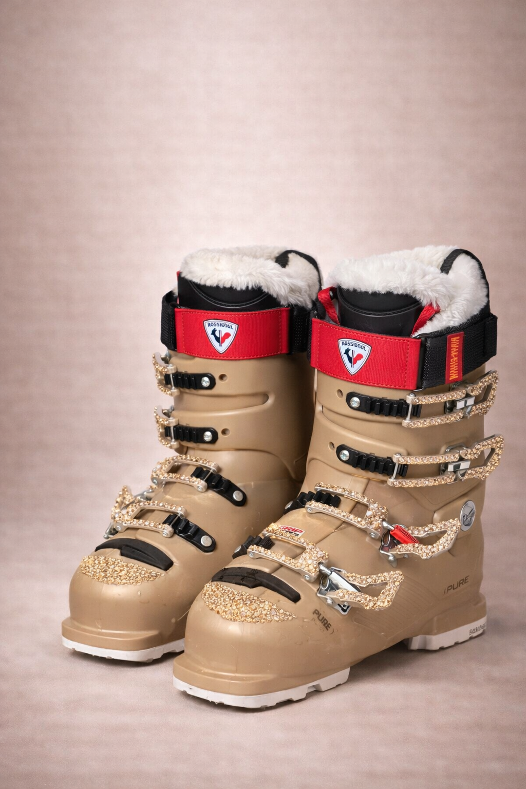 swarovski crystal ski boots