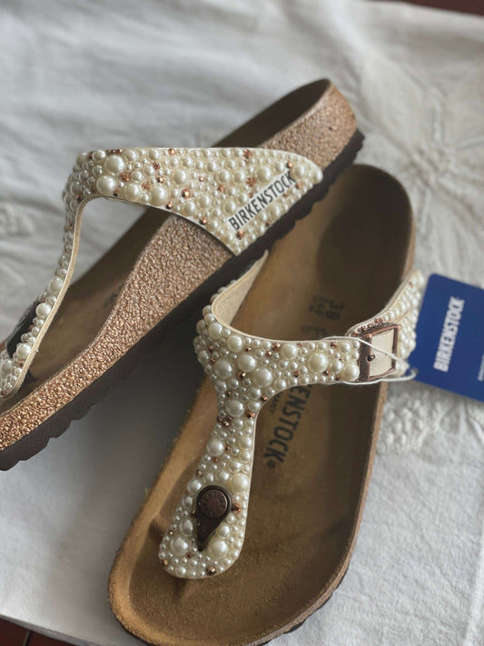 Bedazzled Birkenstock Gizeh Sandals