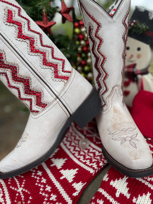 Laredo Wedding Cowboy Boots, Western Boots for Women, Sparkle Cowboy Boots