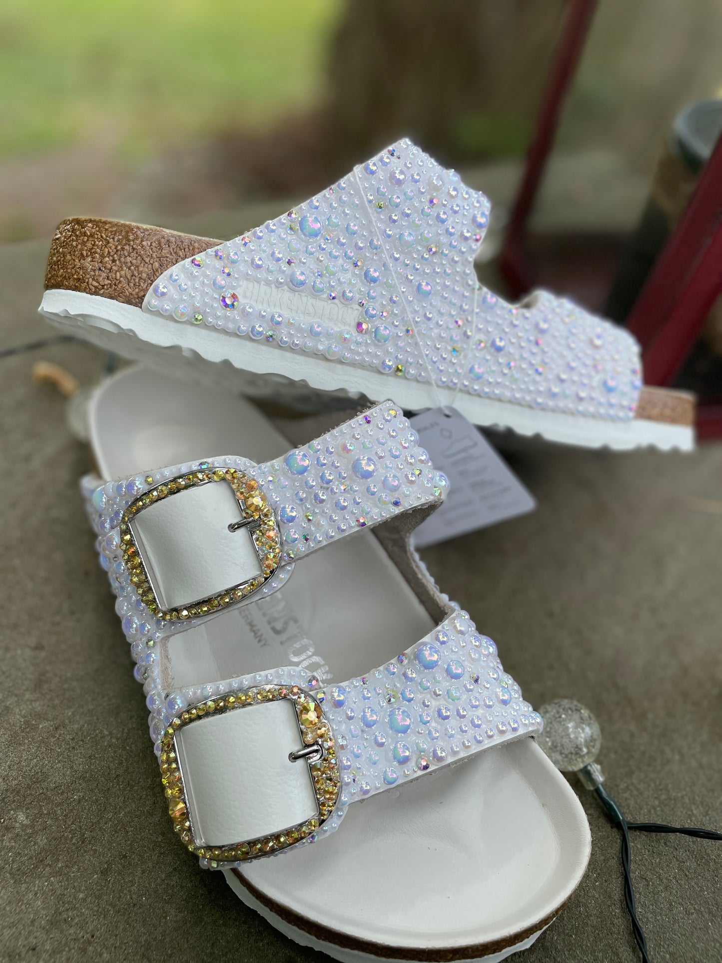 Big Buckle Bedazzled Birkenstock Multicolor