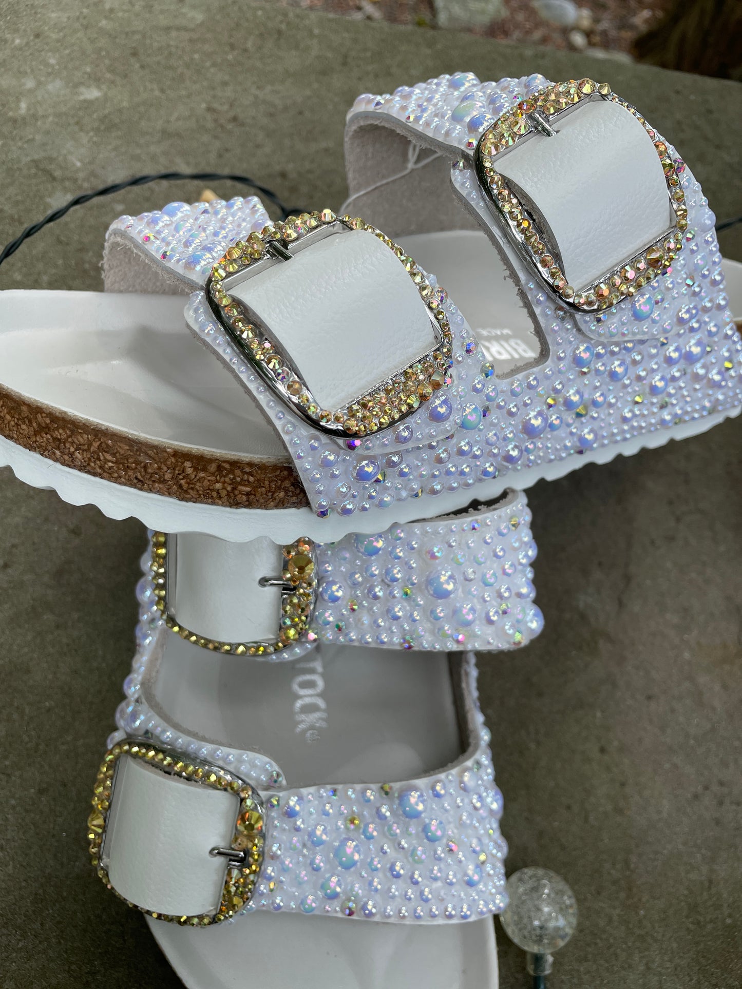 Big Buckle Bedazzled Birkenstock Multicolor