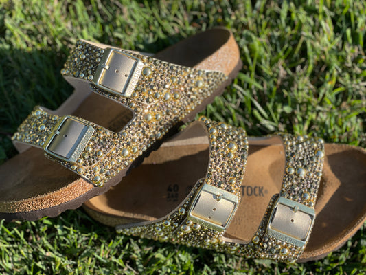 Bedazzled Gold Birkenstock