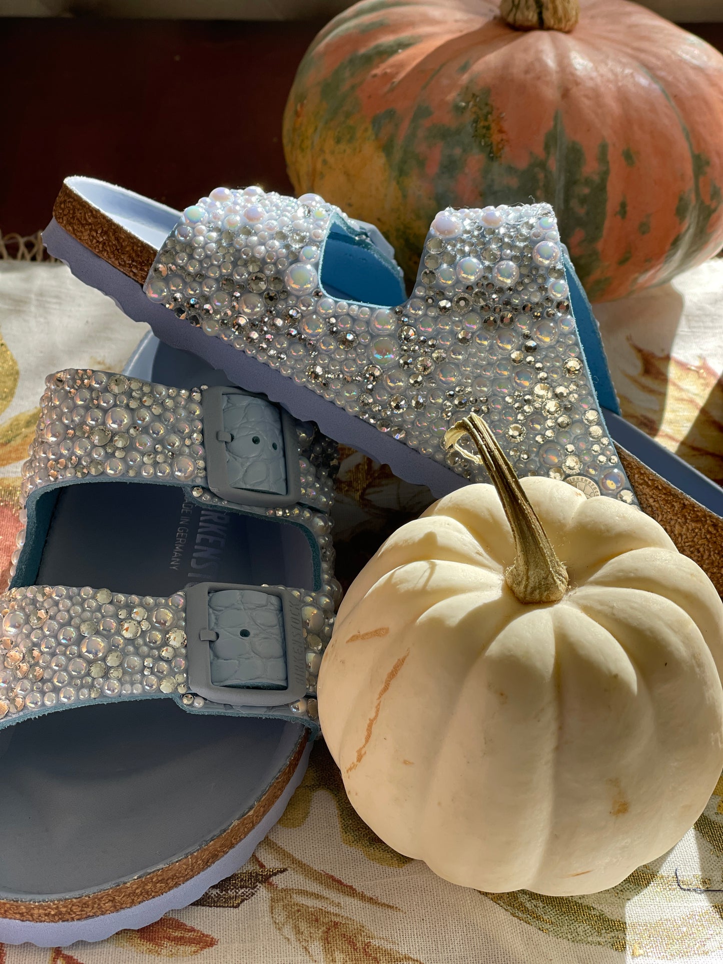 Blue Bridal Birkenstock Arizona